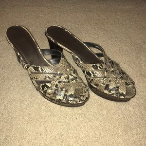 Stuart Weitzman Snake Skin Heels